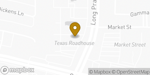 Map showing the location of Texas Roadhouse in Flower Mound, TX 75028