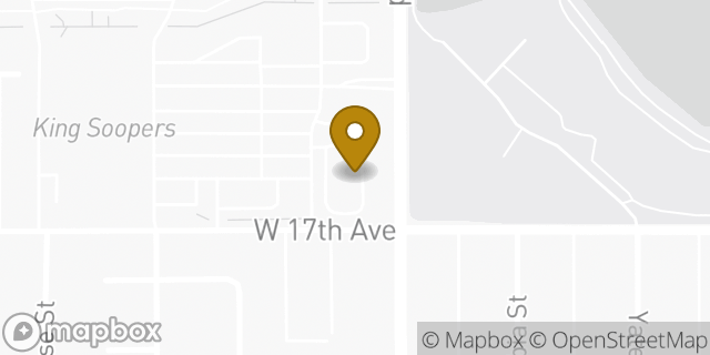 Map showing the location of McDonald's in Edgewater, CO 80214