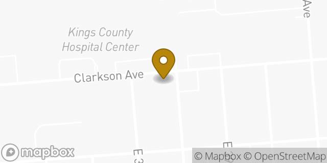 Map showing the location of Dunkin' in Brooklyn, NY 11203