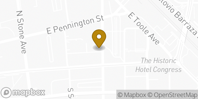 Map showing the location of The UPS Store in Tucson, AZ 85701