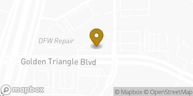 Map showing the location of Starbucks in Fort Worth, TX 76177