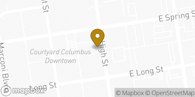 Map showing the location of Subway in Columbus, OH 43215