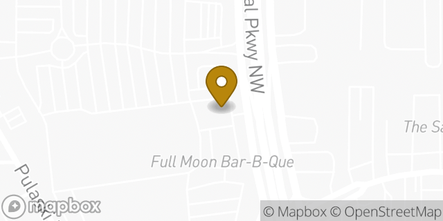 Map showing the location of Starbucks in Huntsville, AL 35801