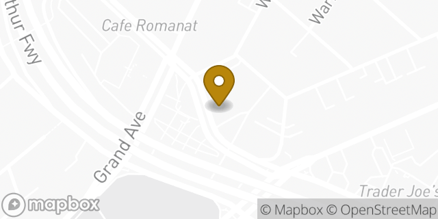 Map showing the location of Bank of America ATM in Oakland, CA 94610