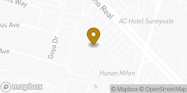 Map showing the location of CVS Pharmacy in Sunnyvale, CA 94087