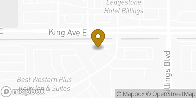 Map showing the location of Subway in Billings, MT 59101