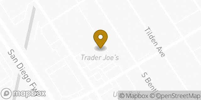 Map showing the location of Trader Joe's in Los Angeles, CA 90034