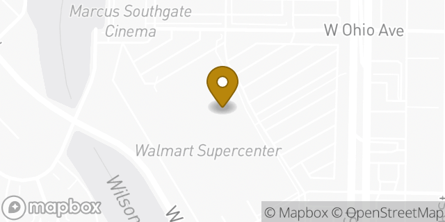 Map showing the location of Subway in Milwaukee, WI 53215