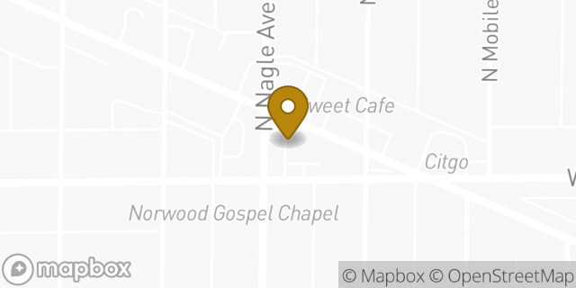 Map showing the location of Dunkin' in Chicago, IL 60630