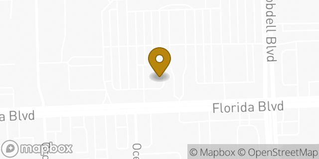 Map showing the location of Regions Bank in Baton Rouge, LA 70806