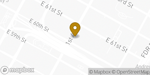 Map showing the location of Starbucks in New York, NY 10065