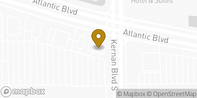 Map showing the location of LongHorn Steakhouse in Jacksonville, FL 32225
