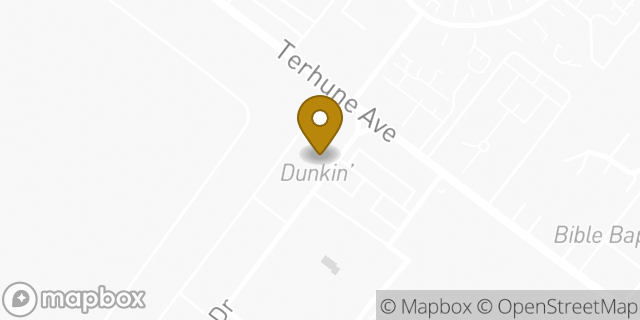 Map showing the location of Dunkin' in Wood-Ridge, NJ 07075
