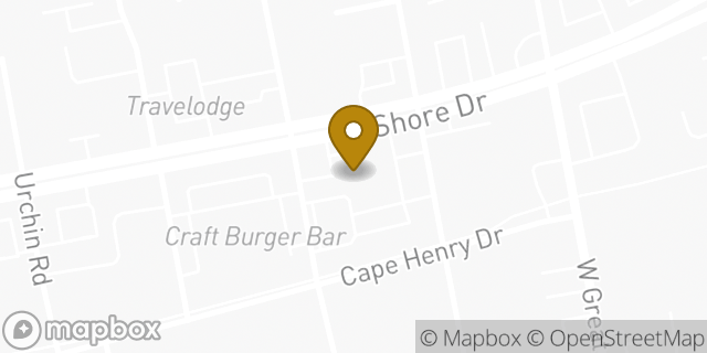 Map showing the location of ATM 7ELEVEN-FCTI in Virginia Beach, VA 23451