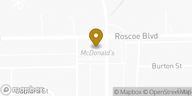 Map showing the location of McDonald's in Northridge, CA 91325