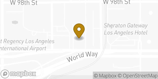 Map showing the location of Subway in Los Angeles, CA 90045