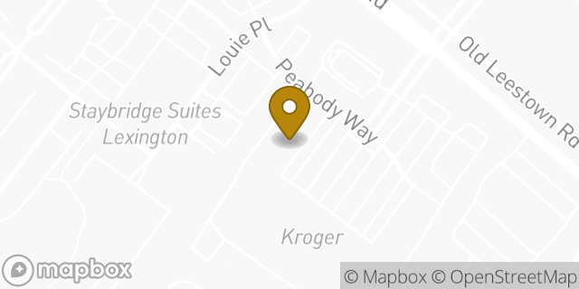 Map showing the location of Papa John's Pizza in Lexington, KY 40511