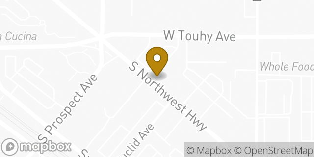 Map showing the location of Athleta in Park Ridge, IL 60068