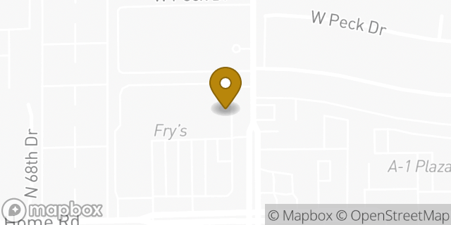 Map showing the location of Subway in Glendale, AZ 85301