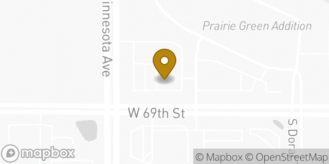 Map showing the location of Subway in Sioux Falls, SD 57108