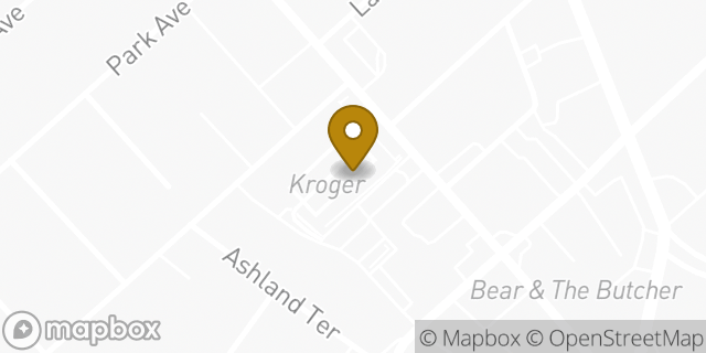 Map showing the location of Starbucks in Lexington, KY 40502
