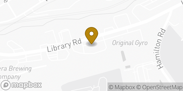 Map showing the location of Budget Car Rental in Castle Shannon, PA 15234