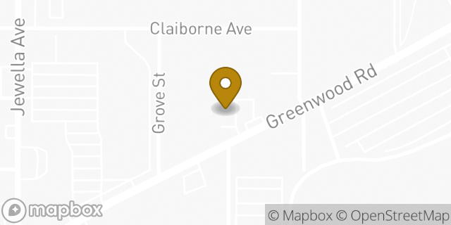 Map showing the location of AutoZone in Shreveport, LA 71109