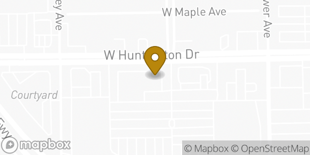 Map showing the location of Panera Bread in Monrovia, CA 91016