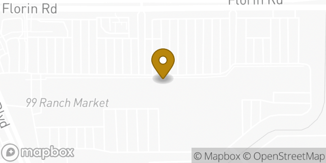Map showing the location of Foot Locker in Sacramento, CA 95823