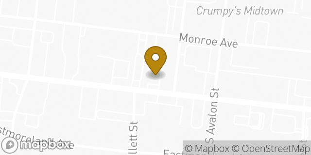 Map showing the location of Subway in Memphis, TN 38104