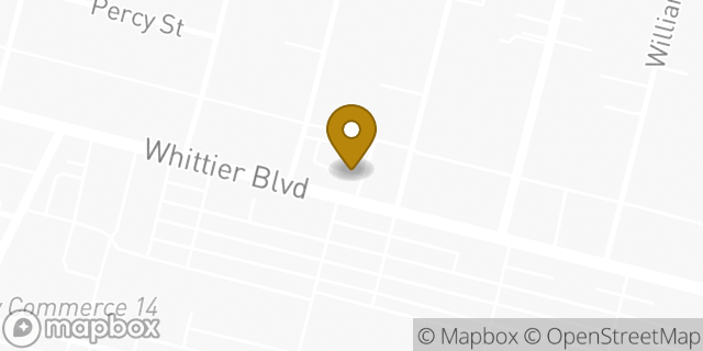 Map showing the location of McDonald's in Commerce, CA 90022