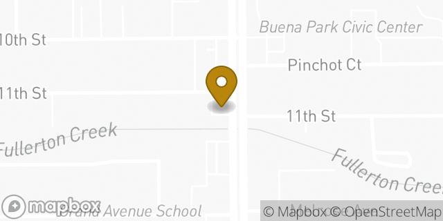 Map showing the location of Enterprise Rent-A-Car in Buena Park, CA 90621