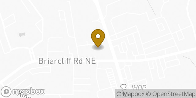Map showing the location of Starbucks in Atlanta, GA 30329