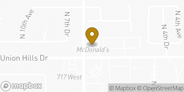 Map showing the location of McDonald's in Phoenix, AZ 85027