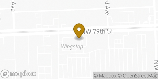 Map showing the location of Dunkin' in Miami, FL 33147