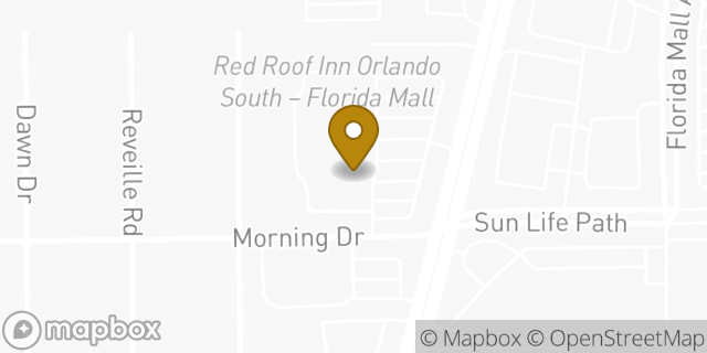 Map showing the location of Planet Fitness in Orlando, FL 32809