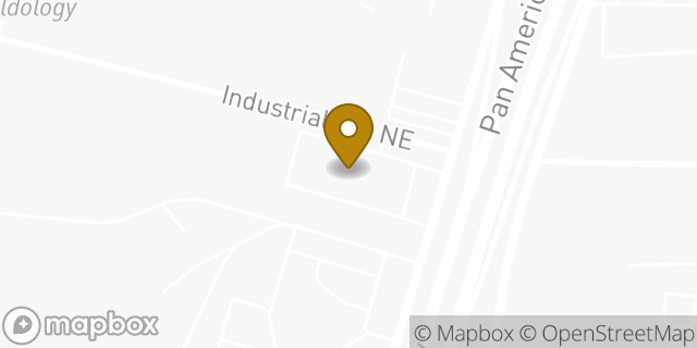 Map showing the location of Avis Rent A Car in Albuquerque, NM 87107