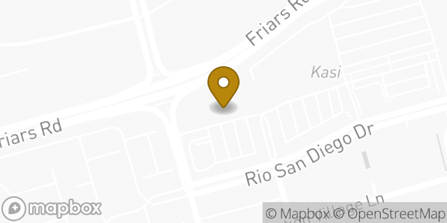 Map showing the location of Amazon Locker - Women in San Diego, CA 92108