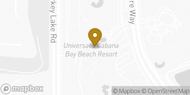 Map showing the location of Starbucks in Orlando, FL 32819