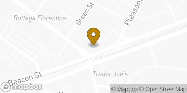 Map showing the location of Dunkin Donuts in Brookline, MA 02446