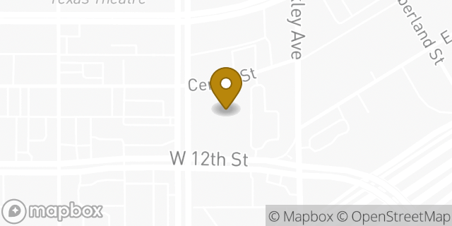 Map showing the location of Bank of America in Dallas, TX 75208