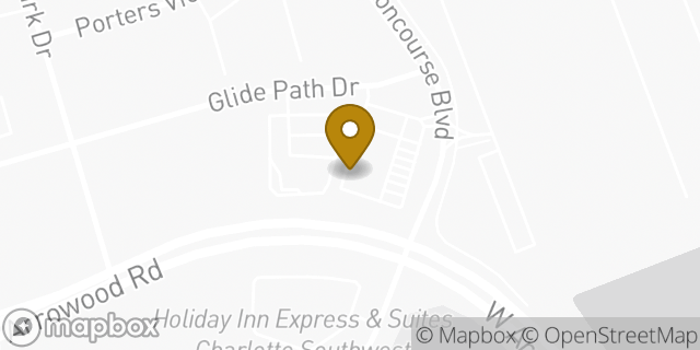 Map showing the location of Amazon Locker - Cinnamon in Charlotte, NC 28273