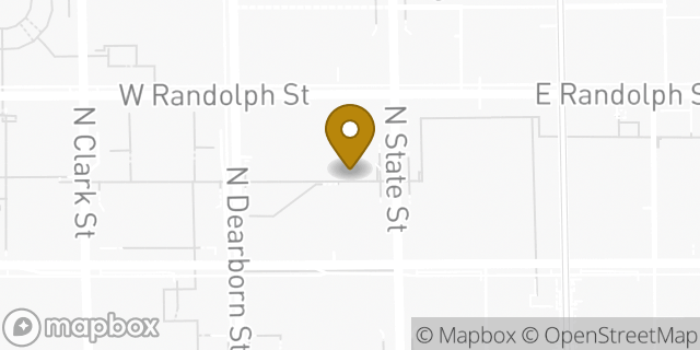 Map showing the location of Amazon Locker - Aces in Chicago, IL 60602