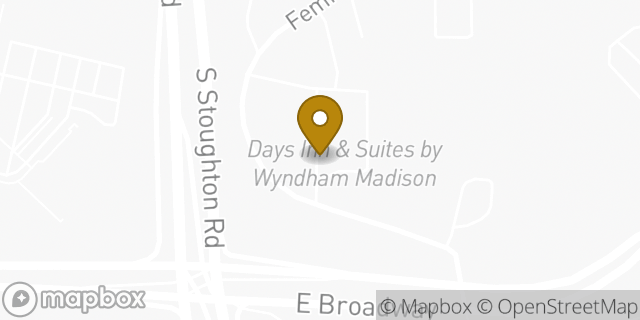 Map showing the location of Days Inn in Madison, WI 53716