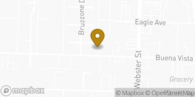 Map showing the location of Penske Truck Rental in Alameda, CA 94501