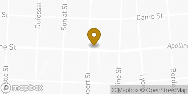 Map showing the location of HOTWORX in New Orleans, LA 70115