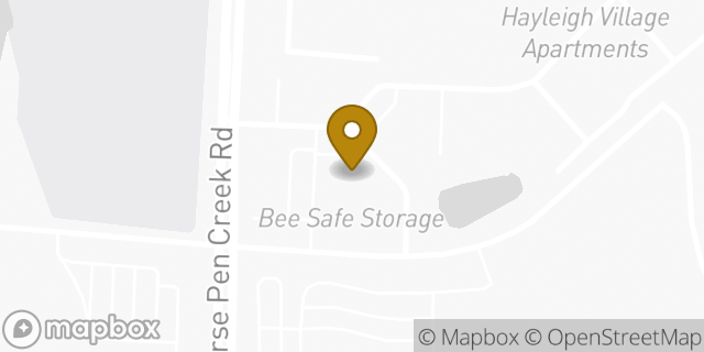 Map showing the location of Bee Safe Storage in Greensboro, NC 27410