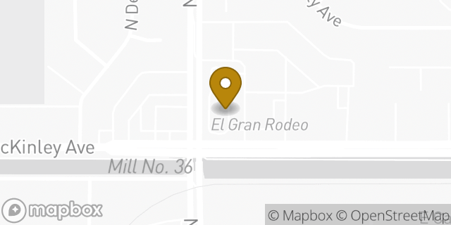 Map showing the location of McDonald's in Fresno, CA 93703