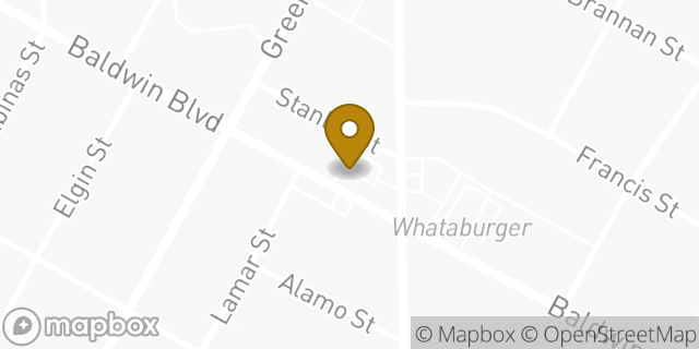 Map showing the location of Subway in Corpus Christi, TX 78405