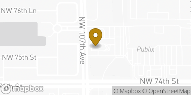 Map showing the location of McDonald's in Doral, FL 33178